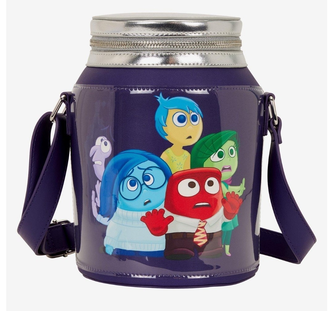 Inside Out 2 Bottled Up Emotions Figural Loungefly Crossbody Bag