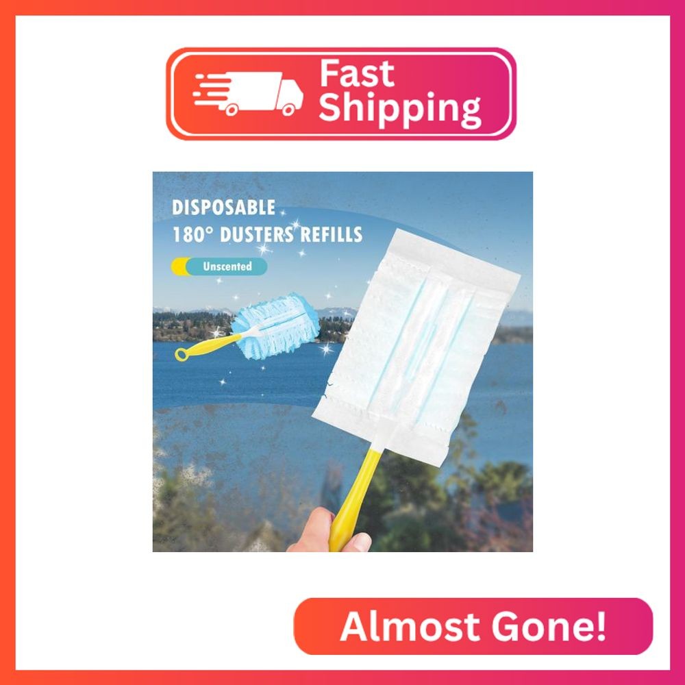 30 Count Duster Refills Compatible with Dusters 180° Handle Dusters, 180° Heavy