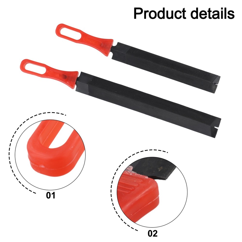 Perfect Cutting Edges 2PCS Hand Saw Files for Sawtooth Sharpness