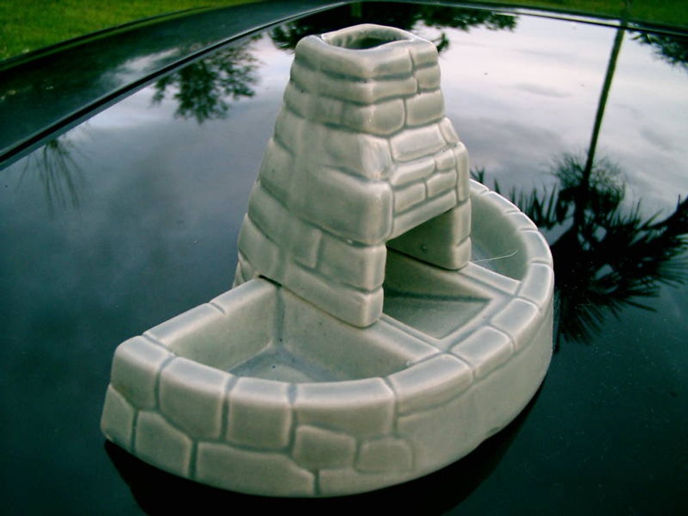 CERAMIC TURTLE OR FISH FEEDING CASTLE TAKE A LOOK!