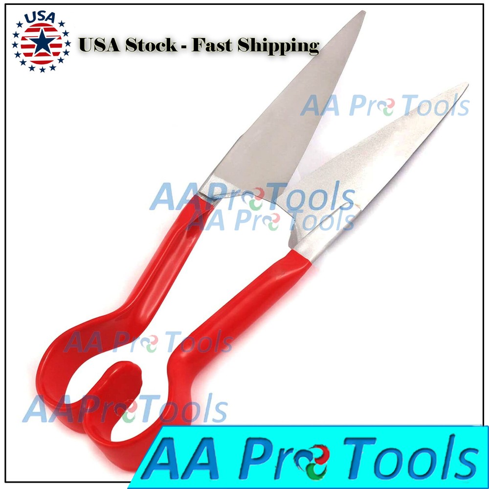 Double Bow Sheep Shears Trimming Tagging Blocking Red Grip 6in Blade