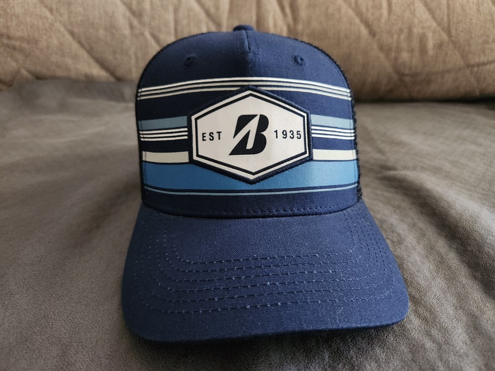 Bridgestone Golf EST 1935 Mesh Hat/Cap Navy Black Adjustable ⛳ ⛳⛳