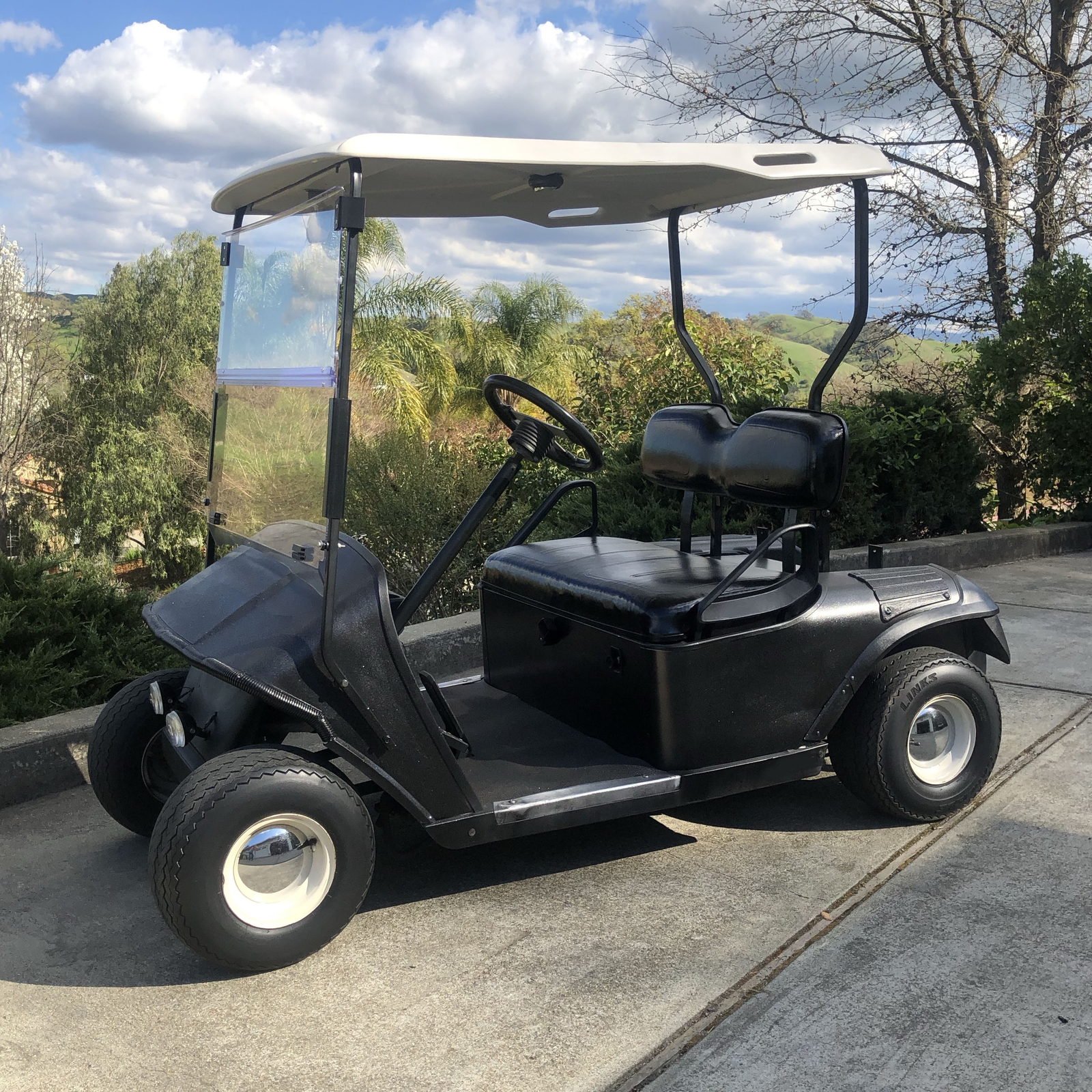 For EZGO TXT Medalist 1994-2013 14 Folding Golf Cart Windshield Clear Windscreen