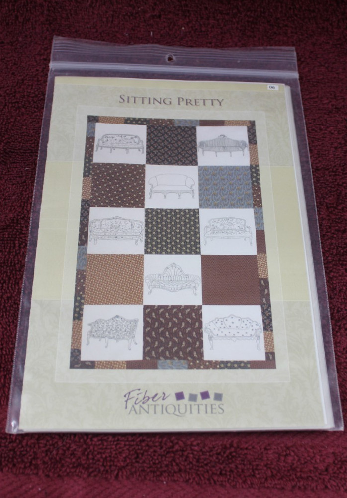 Fiber Antiquities Quilt/Embroidery Pattern - Sitting Pretty