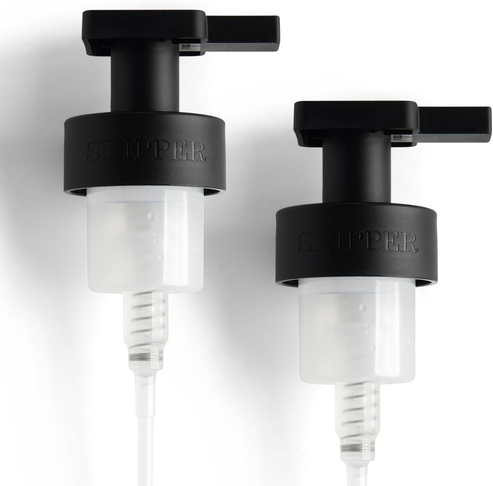 Skipper Foaming Replacement Pump Set - 2 Pack - 40mm (1.57”) Wide Matte Black