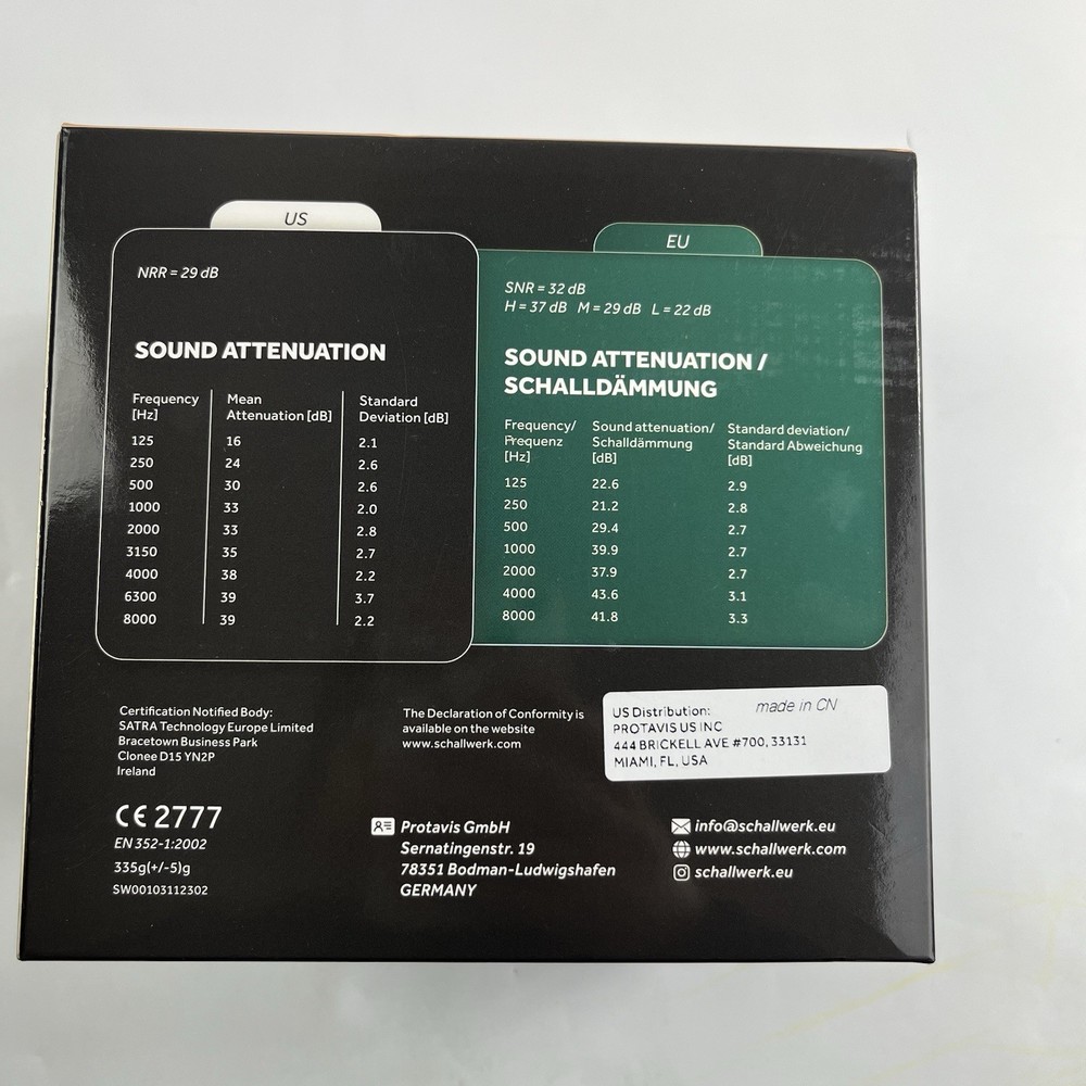 Work+ Hearing Protection Ear Muff - for noise reduction -