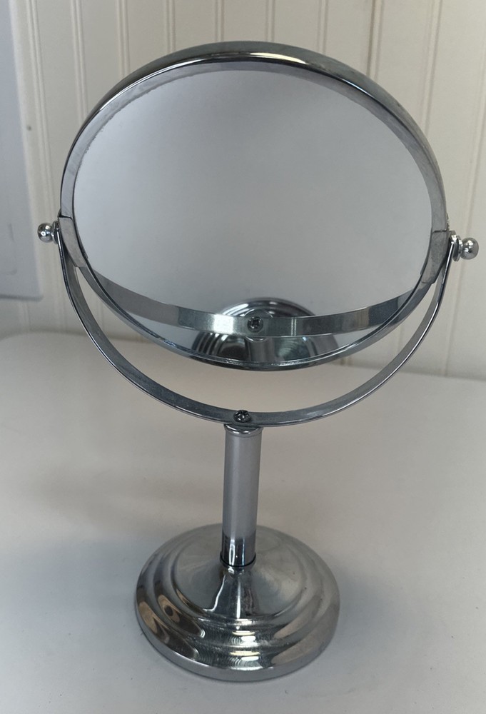 Vanity Makeup Mirror (Double Sided/Swivel) w/Magnification