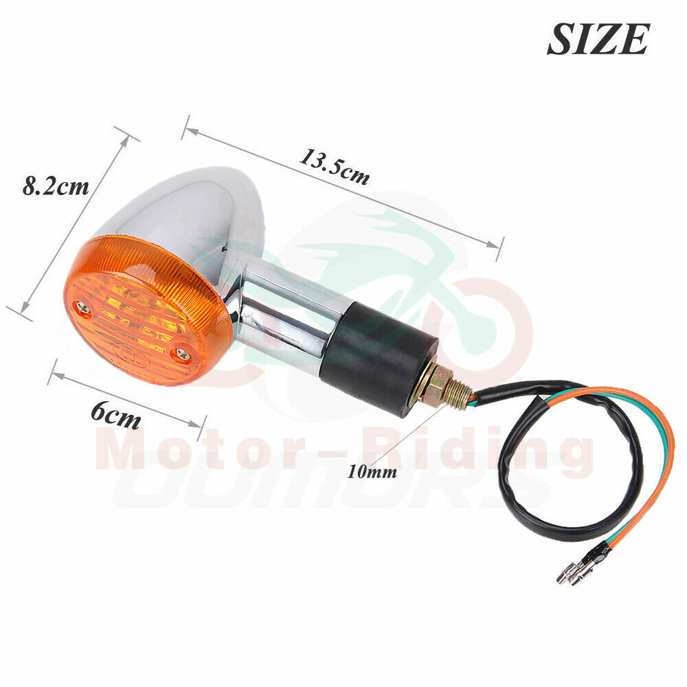 2PCS Turn Signal Lights Amber Blinker For Honda Shadow VT750 VT1100 VT1100 C C2