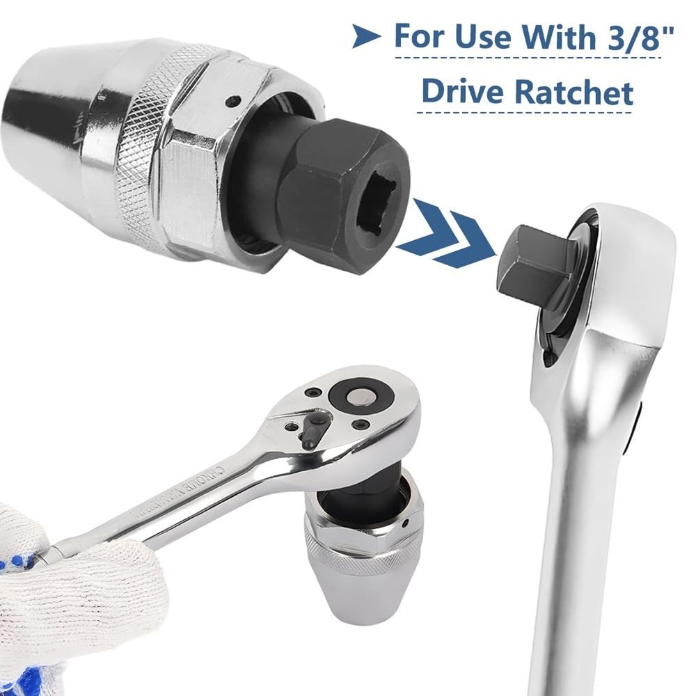 Damaged Bolt and Stud Extractor Tool 3/8" Drive Broken Stud Remover Bolt Extr...