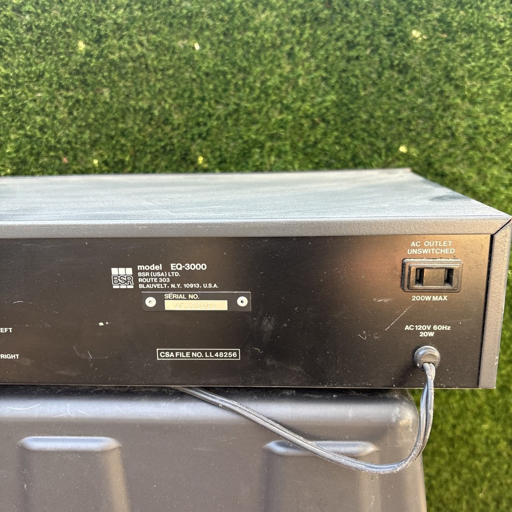 BSR EQ-3000 Graphic Equalizer Spectrum Analyzer Black
