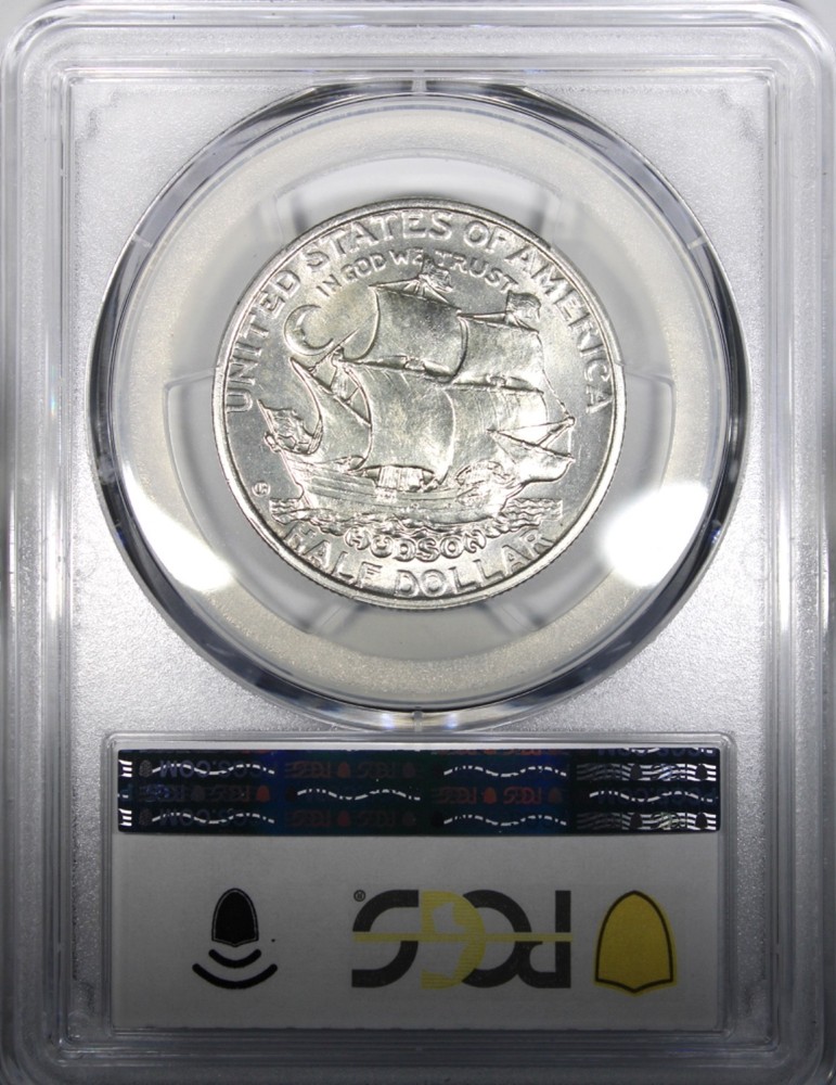 1935 Hudson Commemorative Half Dollar PCGS MS64 White Coin