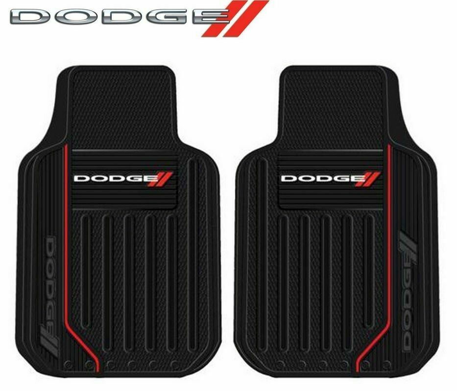 Front & Rear DODGE Floor Mats Rubber All Weather Factory Liners Authentic MOPAR
