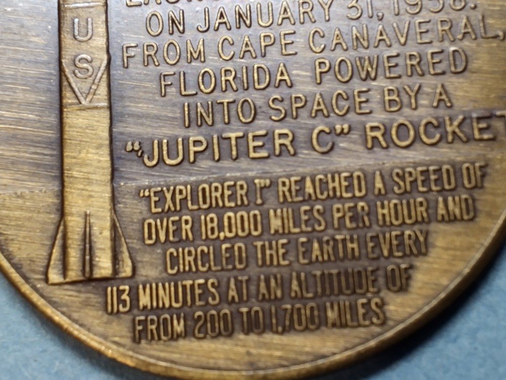 Exployer 1 1958 Token- 1st Satellite-Vintage-Make offer