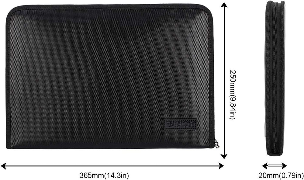 Fireproof Silicone Coated Organizer - Lightweight 13 Pocket Filing Solution
