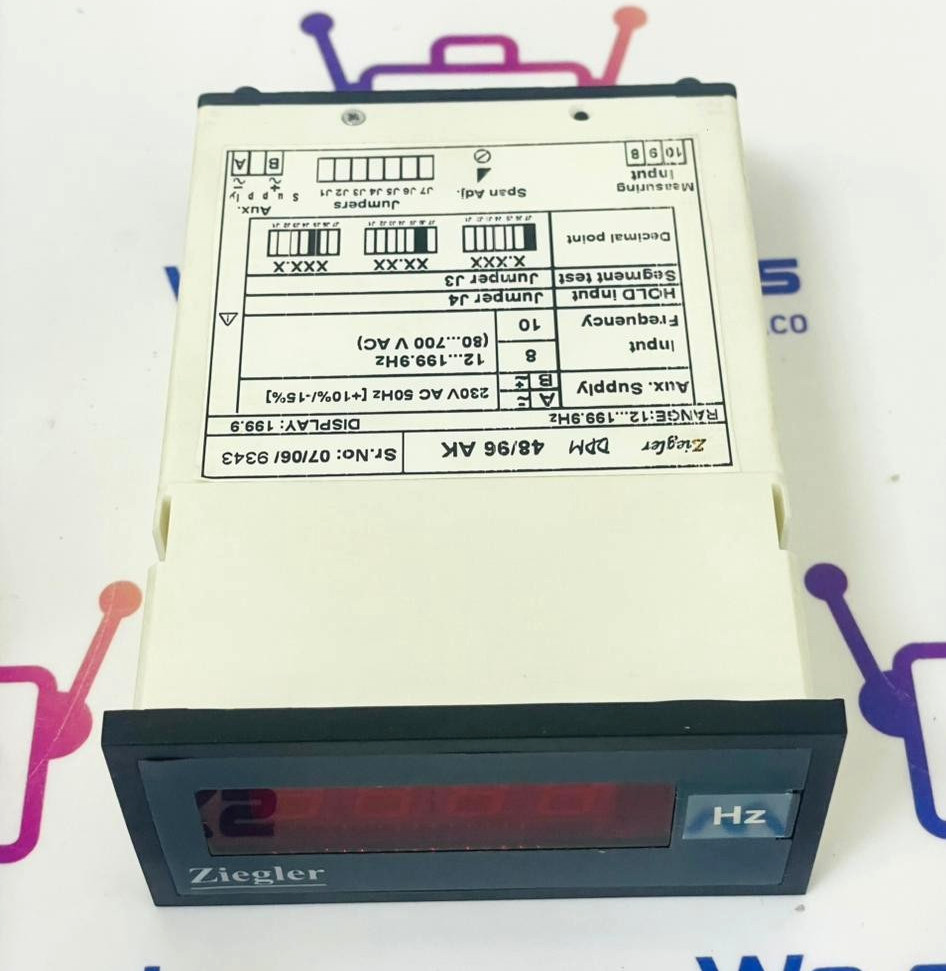 ZIEGLER DPM 48/96 AK Digital Panel Meter