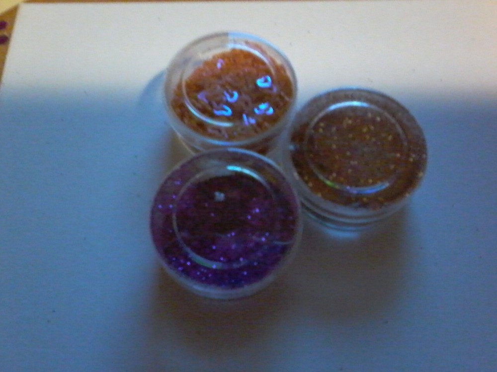 3X BOX WITH GLITTERS  FOR SCRAPBOOKING (GLIT16)