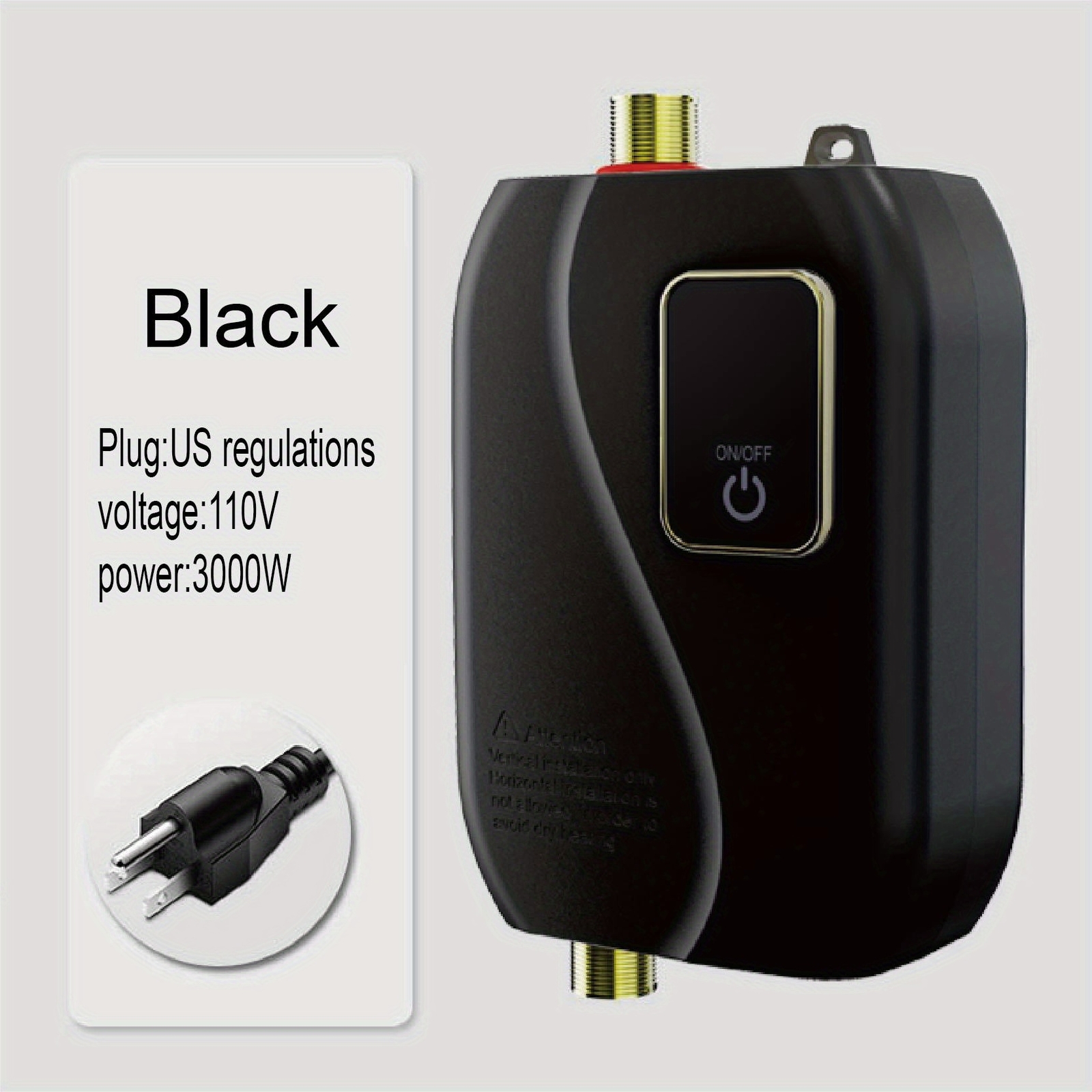 Compact Tankless Mini Electric Water Heater 3500KW Small Instant Kitchen Hot Tap