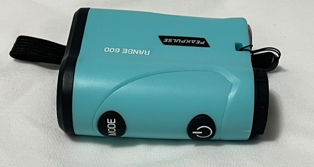 PeakPulse Golf Rangefinder Range 600 Teal Compact Sidekick with Hard Case