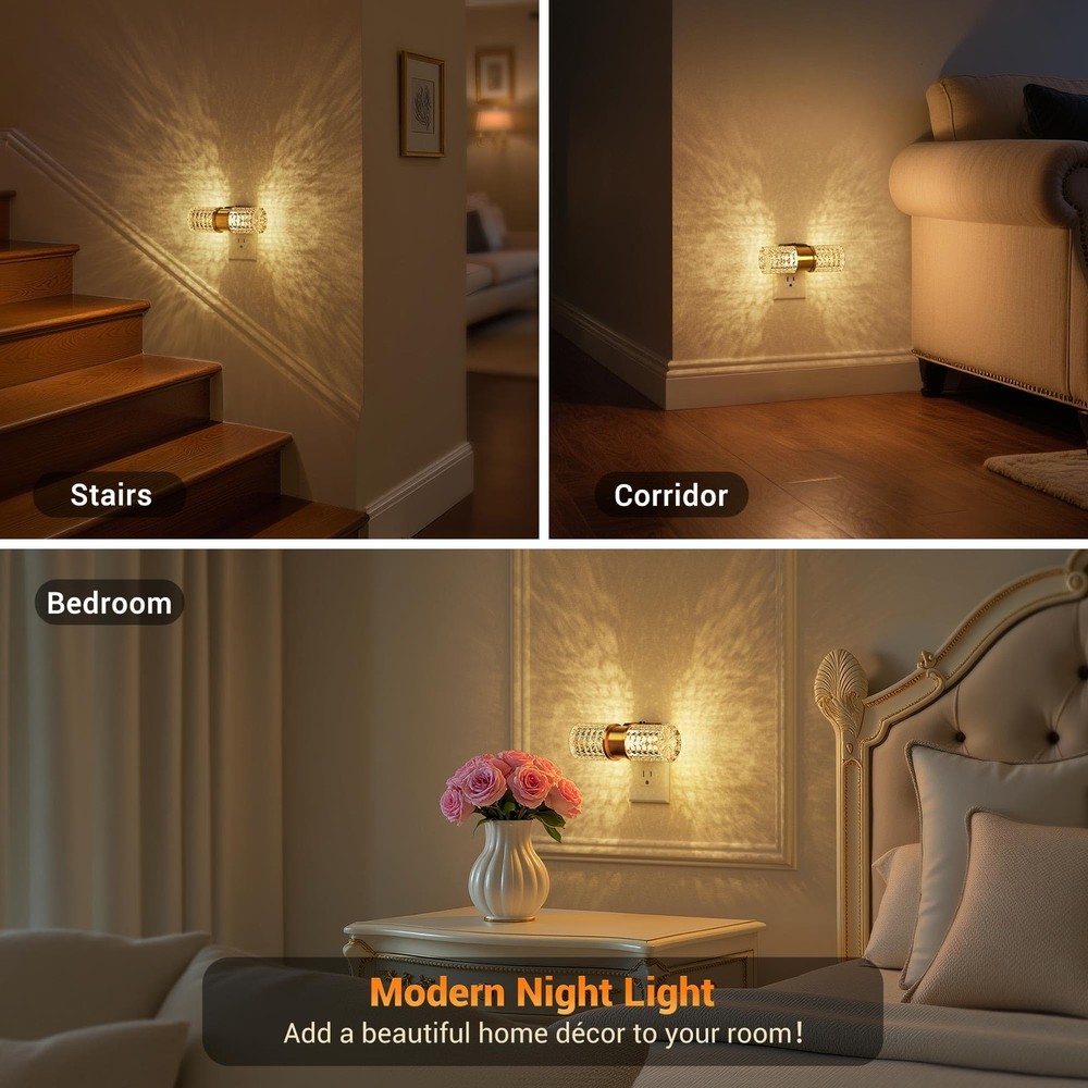 Night Light, Night Lights Plug into Wall,2 Pack Automatic LED Night Light wit...