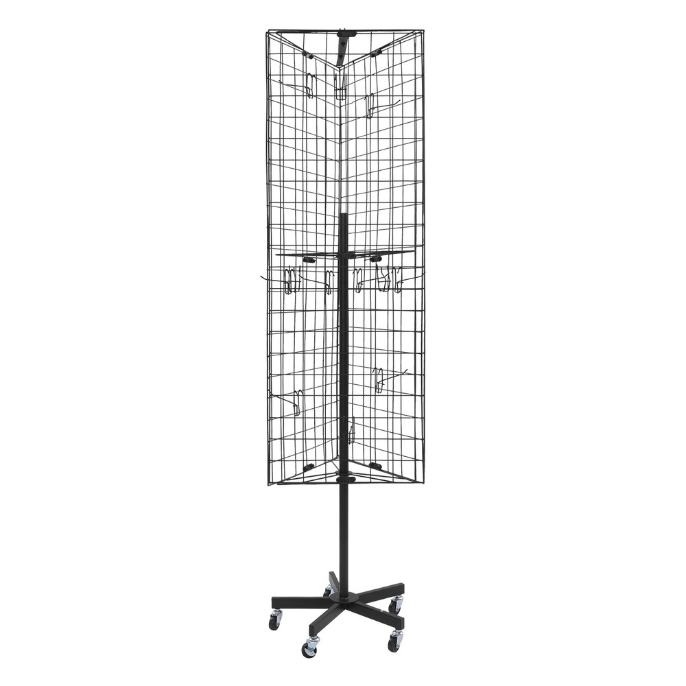 Triangular Grid Panel Display Stand Floor Standing Gridwall Display Stand