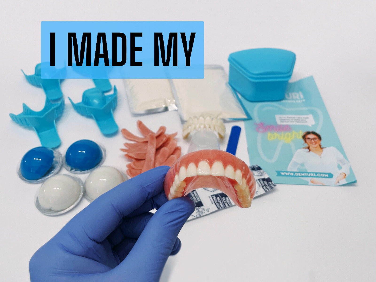 Novelty Denture Kit - MAKE AT HOME - fully customizable - instructions included!