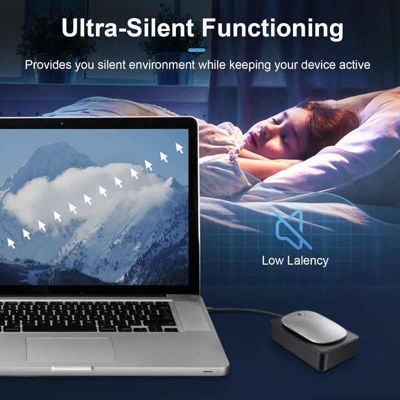 Undetectable Mouse Jiggler, Automatic Mouse Mover, Keep PC Active, No Software