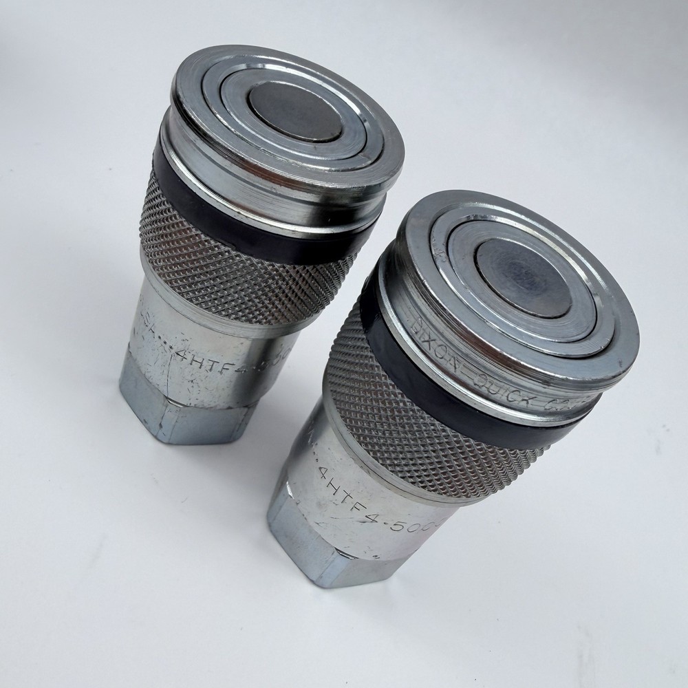 2-Pack DIXON 4HTF4-5000-PSI Flush Hydraulic Quick Connect NPTF Coupler