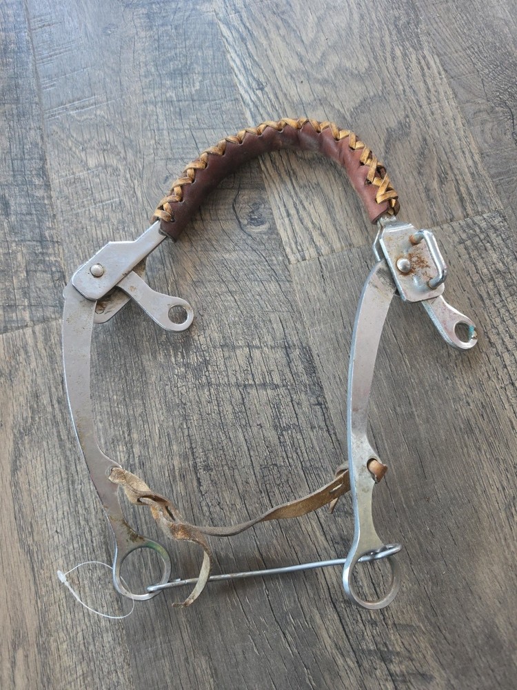 Western Braided Hackamore Bit Horse