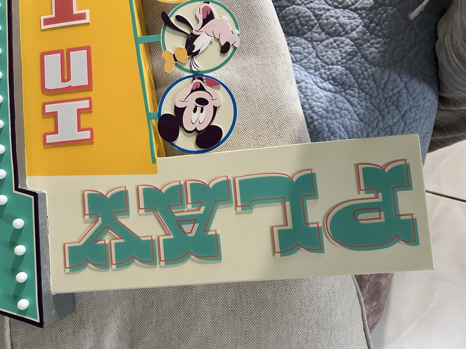 2024 Disney Play In The Parks Marquee 18 X 27.4 Light Up Sign New