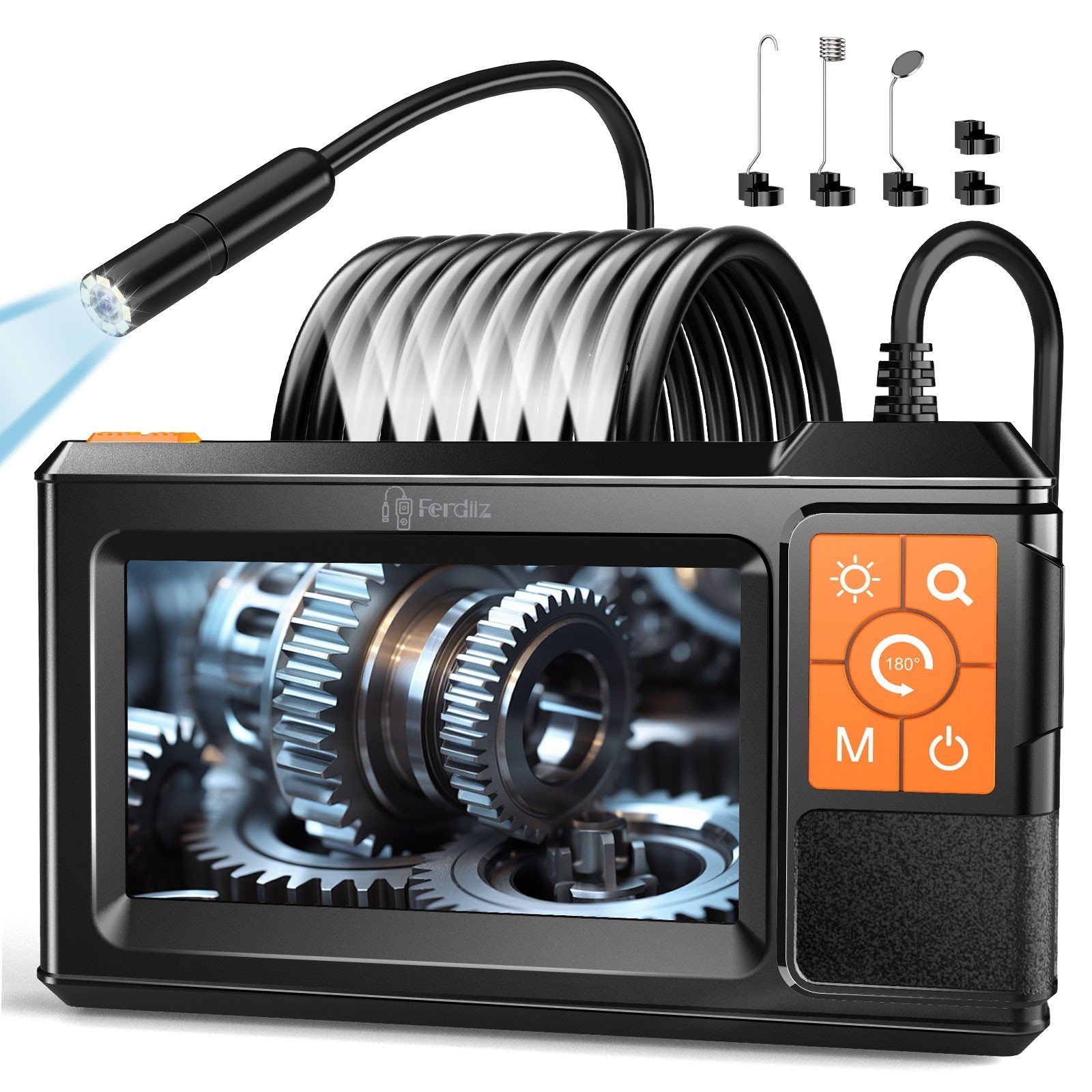 🔥1080P HD LED Handheld Industrial Endoscope Borescope Inspection Snake Camera