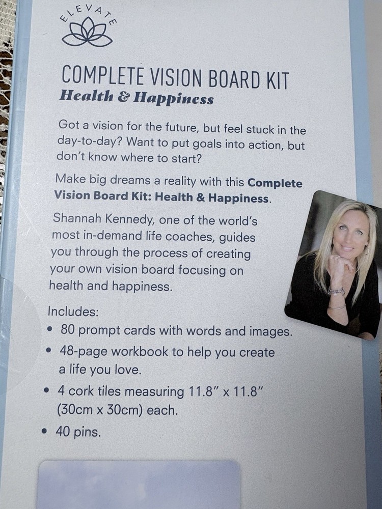 NEW Complete Vision Board Kit – Goal Setting, Self Growth, Wellness Gift