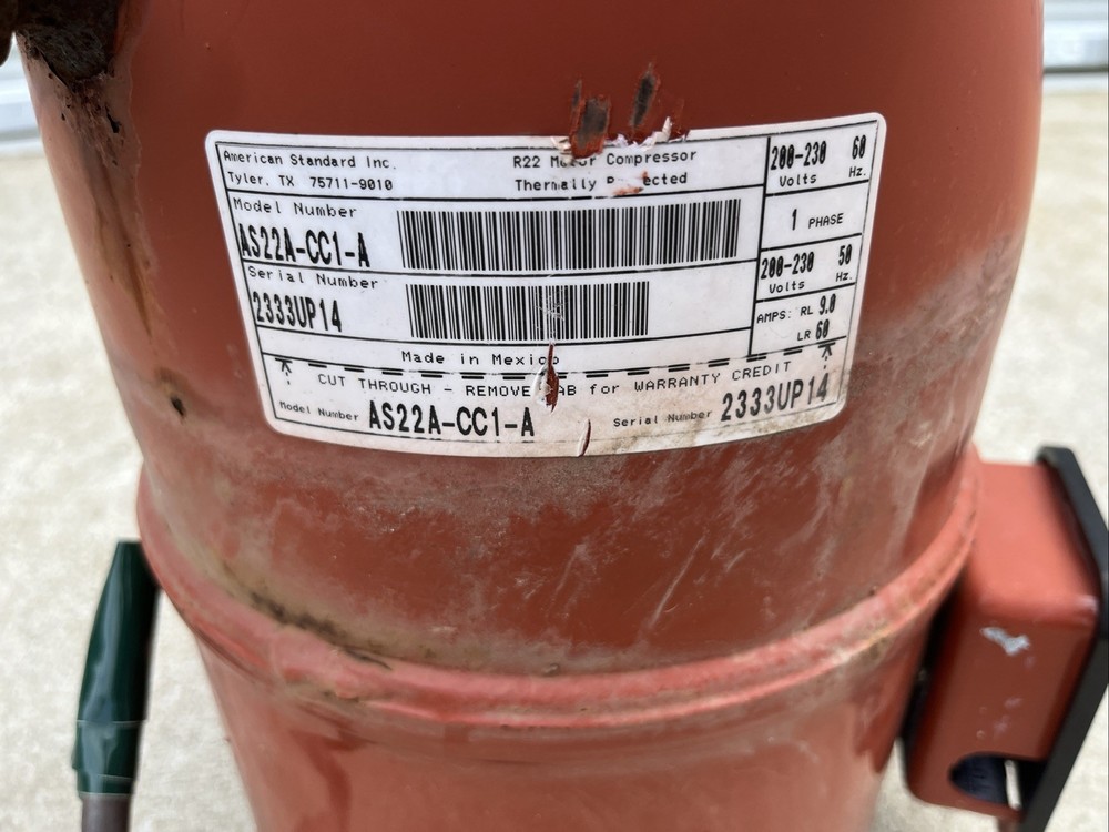 Trane AS22A-CC1-A Compressor USED **TESTED**