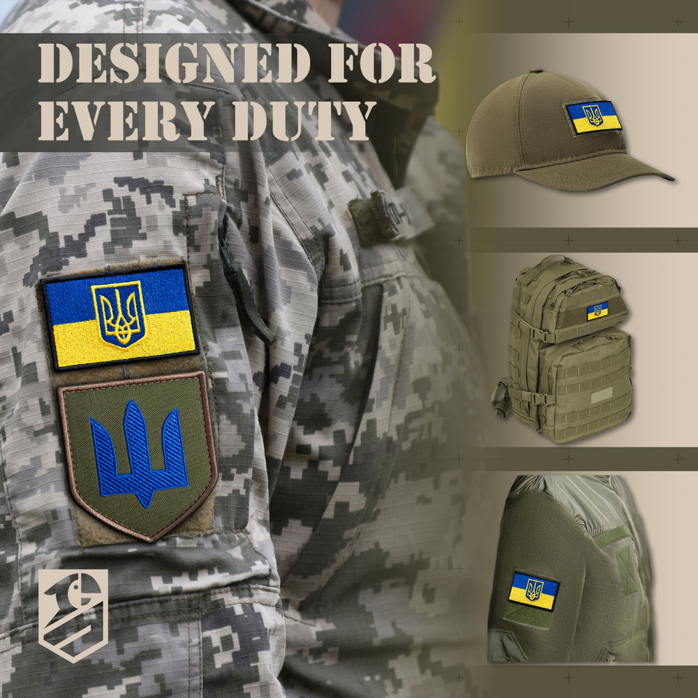 2Pcs Ukraine Flag Patch Set, Embroidered Ukrainian Patch 2x3
