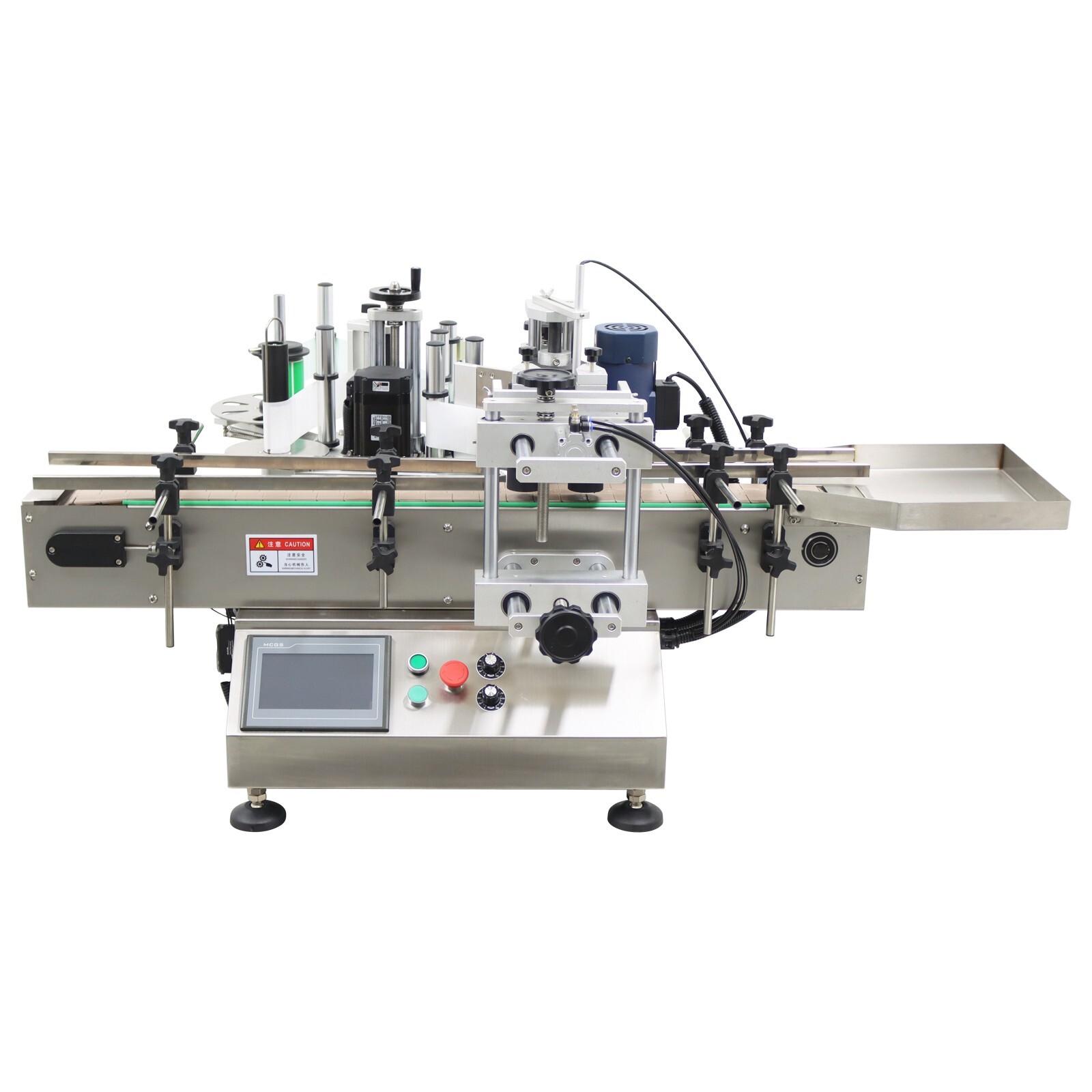 Automatic Round Bottle Labeling Machine Bottle/Can/Wine Labeler Full Label 110V