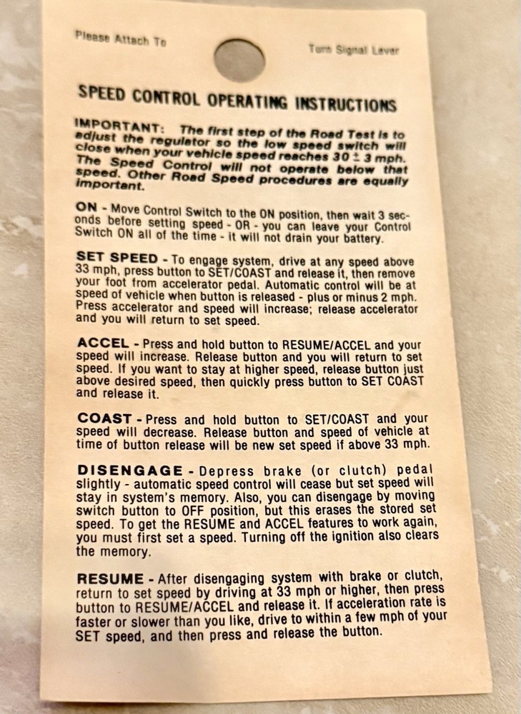 Dana Corp Speedostat Precision Controls Speed Control