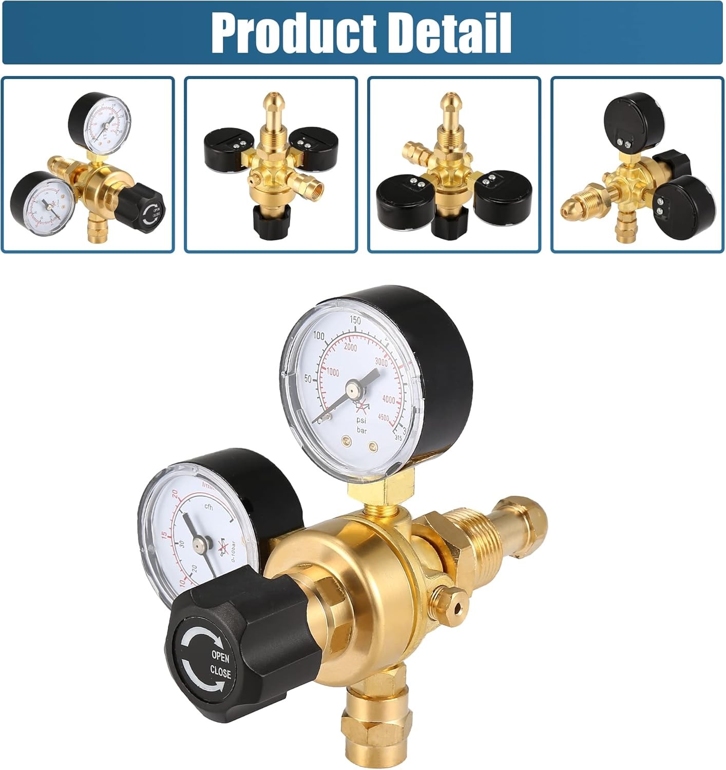 Argon CO2 For Lincoln Mig Tig Flow Meter Welding Regulator Welder Gauge Gas+Hose