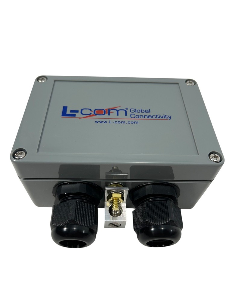 L-COM, 10/100 Base-T, CAT5, Compact, Weatherproof Lightning Surge Protector