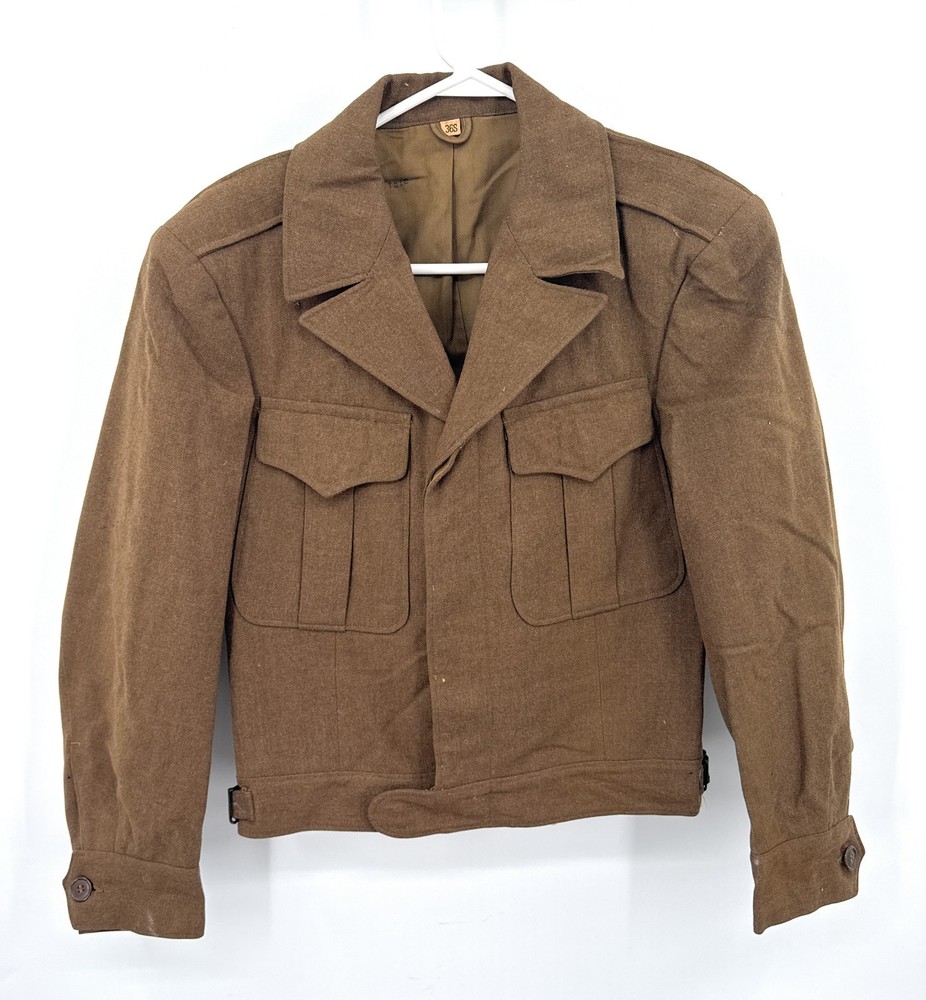 WWII Army Coat Jacket Brown
