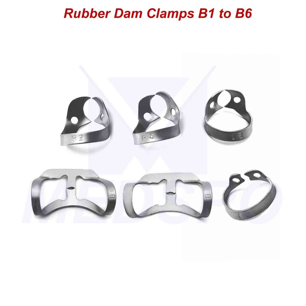 Rubber Dam Tools Kit Brinker Clamps Forceps Endodontic Frame Dental Restorative