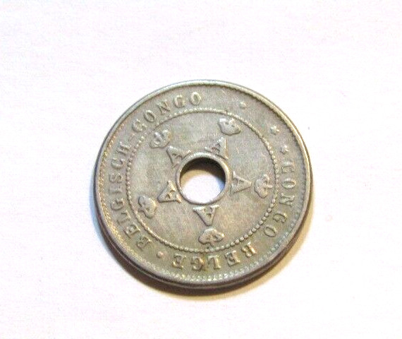 Belgium Congo 1910 5 Centimes Coin