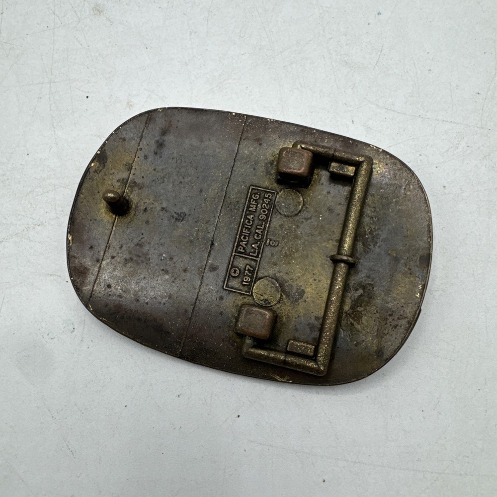 Vintage KISS Belt Buckle Pacifica Love Gun 1977 Ace Gene Paul Peter