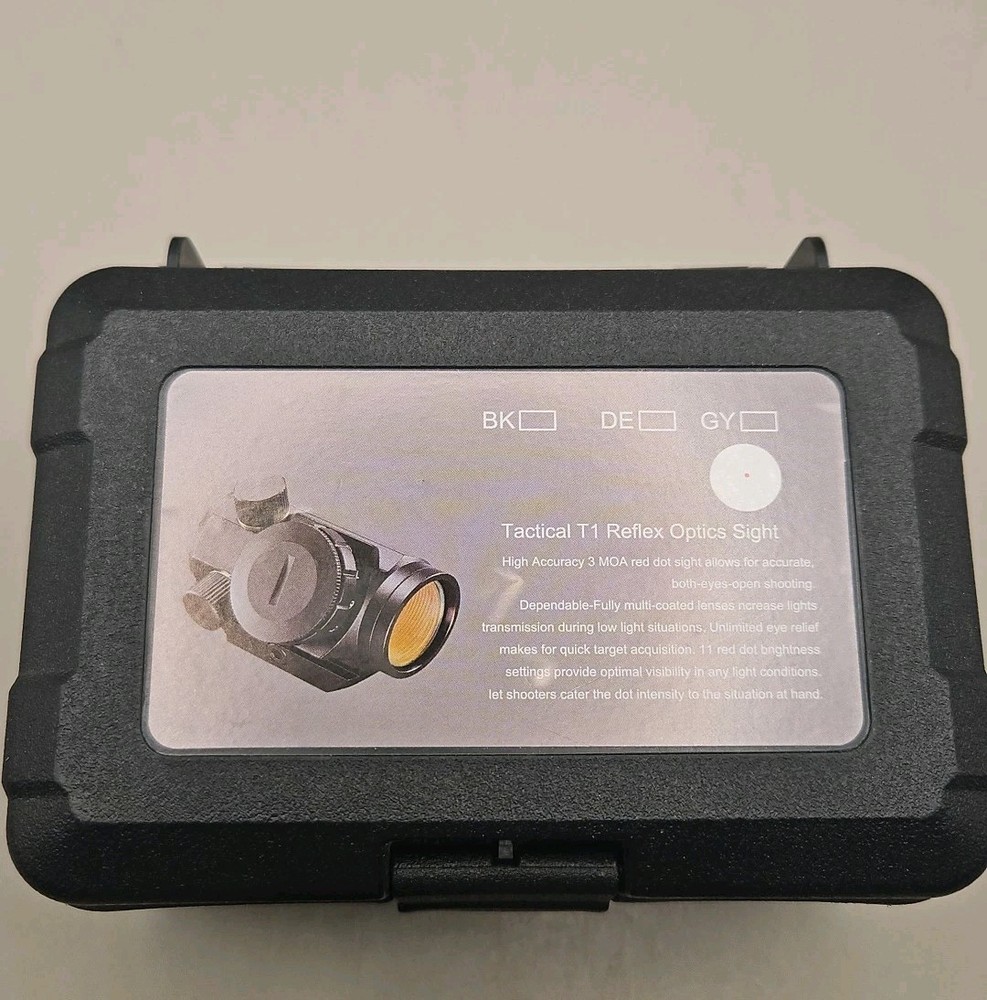 Tactical T1 Red Dot Sight 3 MOA Reflex Sight with 1'' Inch Riser Mount