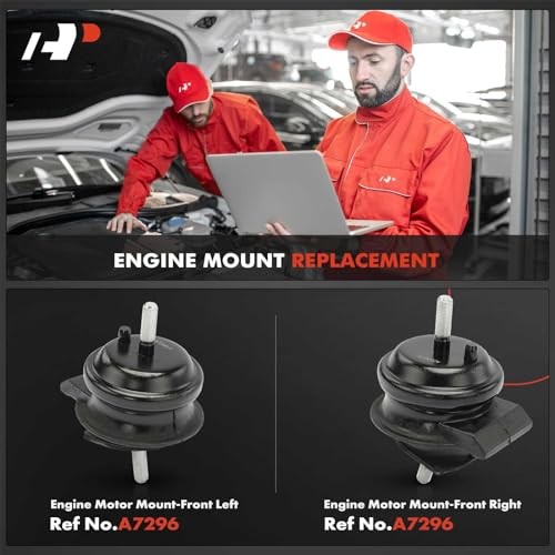 Front Left and Right Engine Motor Mount Kit Compatible with Lexus LS400 1990