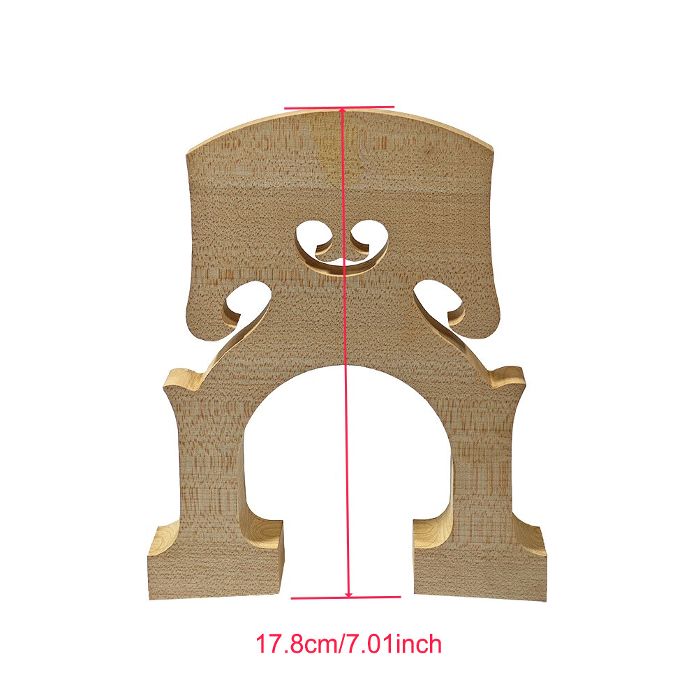 2pcs 4/4 Full Size Cello Bridge Cello Part Maple Standard Bridge