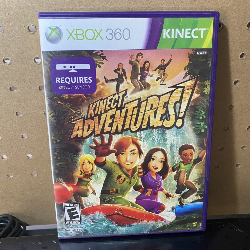 Microsoft Xbox 360 Kinect Motion Sensor Bar Black & Kinect Adventures Bundle!!