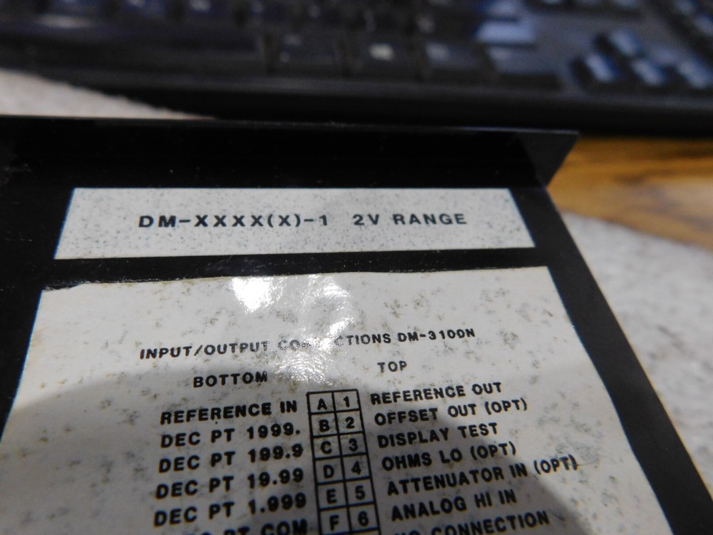 Datel Model: DM-XXXX(X)-1. 2V Range Digital Panel Meter.