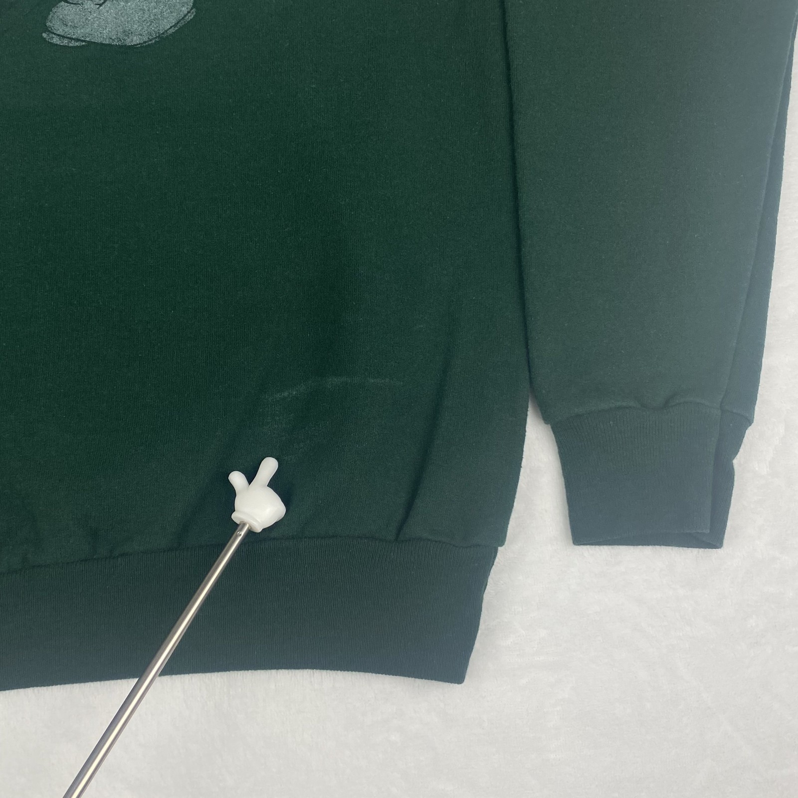 Disney Mickey Mouse Graphic Sweater Adult Small Green Sweatshirt Pullover