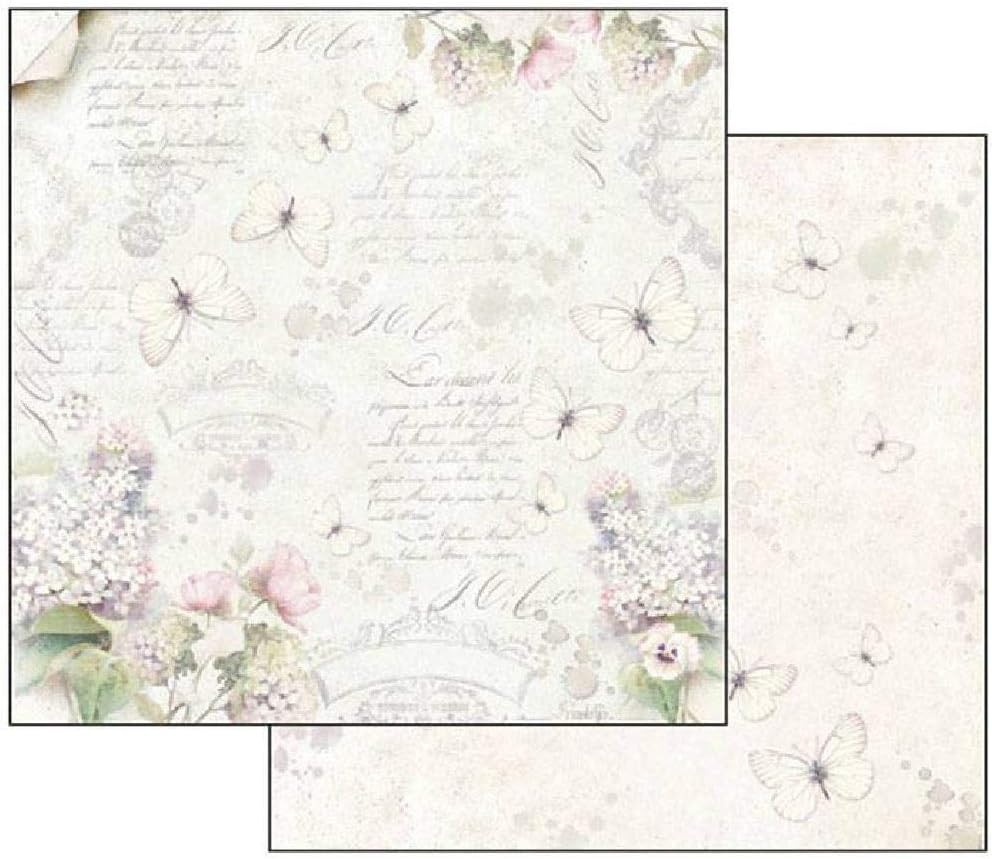 Stamperia International KFT Pack 10 Sheets Double Face - Lilac, Multicoloured, 3