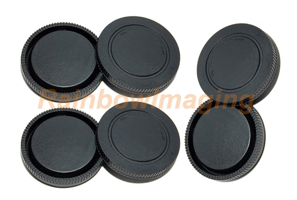 3 Pcs Lens Rear Cover Protective Cap Camera Body Sensor Caps for Sony E Mount