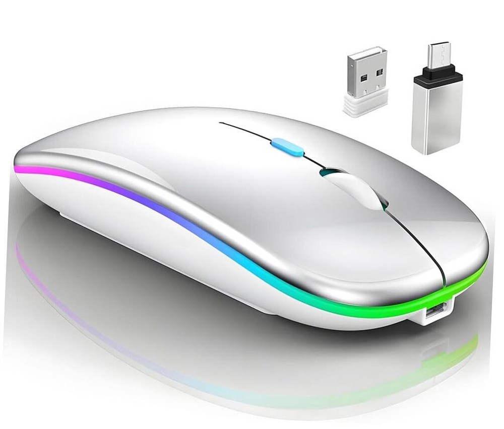 Wireless Bluetooth Mouse for MacBook Silver